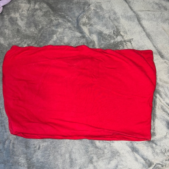 Red tube top - Picture 1 of 3